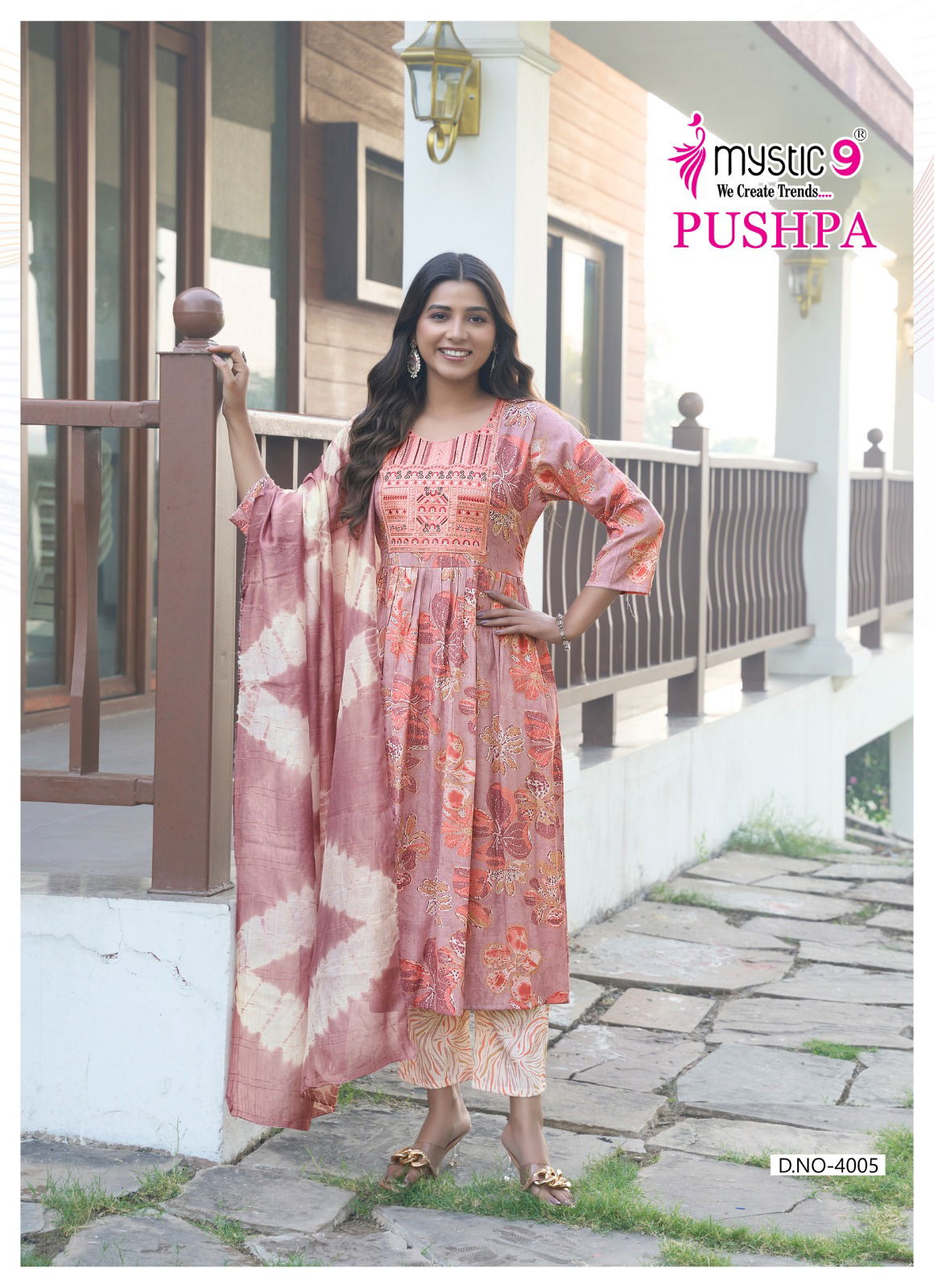  Pushpa Vol 4 Rayon by Mystic 9  Kurti Bottom With Dupatta Collection